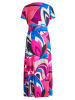 Betty Barclay Jerseykleid kurzarm in Pink/Blue