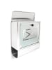 relaxdays Briefkasten in Silber/Grau - (B)35 x (H)40 x (T)14 cm