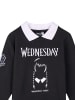 Cerda Sweatshirt Wednesday mit Kragen in Schwarz