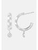 Ethische Diamanten Ohrringe aus 375 Weißgold mit Lab Grown Diamant