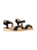 Divine Factory Riemchensandalen Schwarz