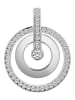 Adeliás Damen Anhänger aus 333 Gold mit Zirkonia in silber
