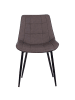 Beliani 2er-Set Esszimmerstuhl MELROSE II in Braun/Schwarz