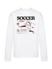 F4NT4STIC Longsleeve Shirt Soccer Vibes Sport Fan in weiß