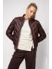 monari Jacke mit Neopren und Stehkragen in Black Coffee