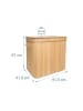 relaxdays Wäschekorb in Natur - (B)61 x (H)61,5 x (T)41,5 cm