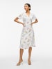 Vila Kleid mit V-Ausschnitt in Snow White