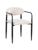 Beliani 2er-Set Esszimmerstuhl TANEVIK in Beige/Schwarz