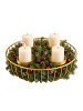 relaxdays Adventskranz in Gold - (H)10 x Ø 33 cm