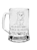 Mr. & Mrs. Panda Bierkrug Glas Quokka Happy mit Spruch in Transparent