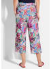 GOLDNER Kurzgröße:  Jerseyhose mit Palmen-Print in bunt / gemustert