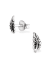 Bungsa Ohrstecker in Silber