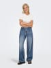 ONLY Jeans mit weitem Bein in Medium Blue Denim