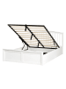 Beliani Doppelbett CLARBEC in Weiß - (W) 149 x (H) 93 x (L) 209 cm