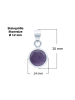 mantraroma 925er Silber - Ketten (L) 14 x (B) 26 mm mit Amethyst