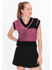 myMo Women Vest in black pink
