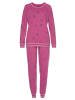 VIVANCE DREAMS Pyjama in bordeaux-gemustert