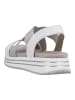 remonte Sandalen in Weiß/Silber