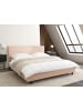 Beliani Doppelbett ALBI in Beige/Schwarz - (W) 175 x (H) 94 x (L) 211 cm