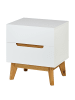 home24 Nachtkommode Tenabo mit 2 Schubladen in Weiß