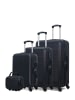 WAVE PARIS 4 tlg. Kofferset SELENGA-C in Schwarz (95L/64L/37L/9L)