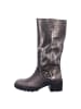 Lazamani Langschaftstiefel in silber