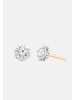 Ethische Diamanten Ohrringe aus 375 Gelbgold mit Lab Grown Diamant
