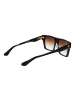 Dita Unisex Sonnenbrille Quadratisch Schwarz