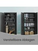 SONGMICS Aufbewahrungsschrank Berend in Schwarz - (B)80 x (H)180 x (T)40 cm