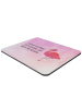 Mr. & Mrs. Panda Mousepad Flamingo Classic mit Spruch in Aquarell Pink