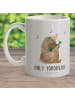 Mr. & Mrs. Panda Tasse Bär Gitarre mit Spruch in Grau Pastell