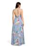 Vera Mont Abendkleid mit V-Ausschnitt in Blue/Rosé