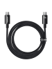 Baseus Ladekabel/Datenkabel USB-C 3.2 / USB-C 3.2-Kabel 100 W 4K 60 Hz 1,5 m in Schwarz
