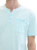 Tom Tailor Knopfleisten T-Shirt für Herren in trkis