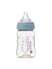 B. Box Babyflasche aus PPSU 180 ml mit Anti-Kolik Sauger aus Silikon ab Geburt in Blau