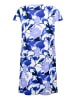 Betty Barclay Stufenkleid kurzarm in Weiß/Blau