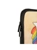 Mr. & Mrs. Panda Laptoptasche Einhorn Näherin Design mit Spruch in Weiß
