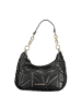 Valentino by Mario Valentino Schwarze Polyurethan-Tasche mit abnehmbarem Schulterriemen