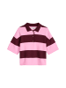 Marc O'Polo DENIM Strick-Poloshirt regular in Dark Pink