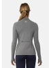 DANISH ENDURANCE Langarmshirt Half Zip in grau meliert