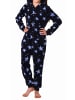 NORMANN Jumpsuit Overall Schlafanzug Pyjama langarm Sterne - 70319 in marine