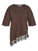 Noisy may T-Shirt in Chocolate Brown1