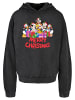 Absolute Cult Absolute Cult Mickey Mouse And Friends - Christmas Acid Washed Oversize Hoody in black