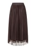 More & More femininer Schlupf-Meshrock in espresso brown