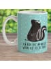 Mr. & Mrs. Panda Kindertasse Stinktier Sitzen mit Spruch in Türkis Pastell