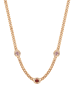NAEMI Women Necklace in Rose Gold Red