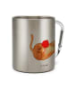 Mr. & Mrs. Panda Becher Katze Wolle ohne Spruch in Silber