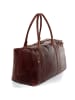 SID & VAIN Leder-Reisetasche YALE ZIP Weekender groß Handgepäck echt Leder in braun
