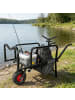 relaxdays Angelwagen-Transportwagen in Schwarz - (B)145 x (H)65 x (T)55 cm