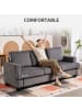HOMCOM 3-Sitzer-Sofa-213L x 82B x 90H cm-Grau